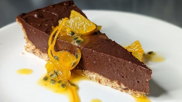 Mags Roche's vegan chocolate tart