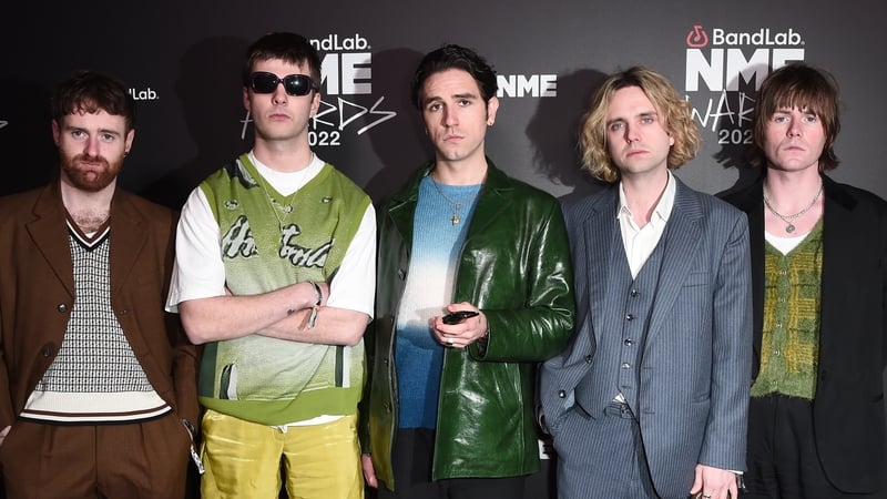 Tom Coll, Grian Chatten, Carlos O'Connell, Conor Deegan and Conor Curley of Fontaines