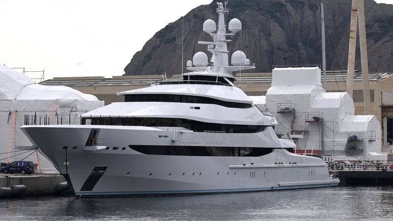The 88-metre "Amore Vero" arrived in La Ciotat on 3 January