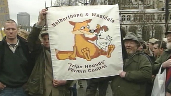 Save the Hunt Campaigners at Westminster (2002)