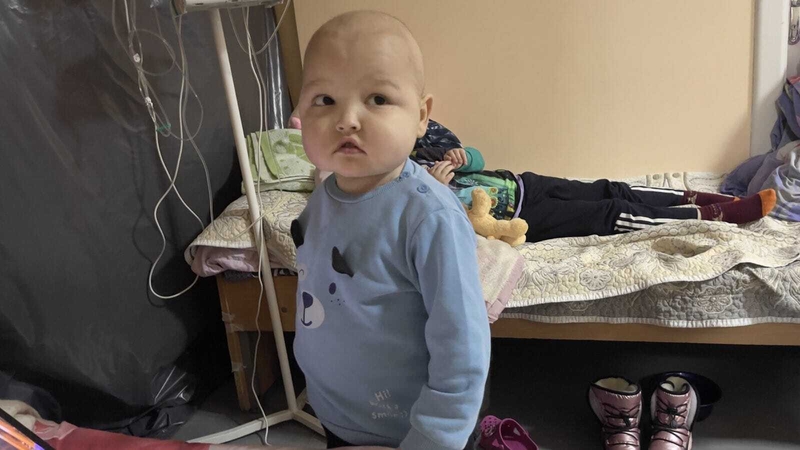 A young patient at Chernihiv Regional Children's Hospital