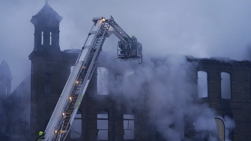 More than 100 firefighters are tackling the blaze
