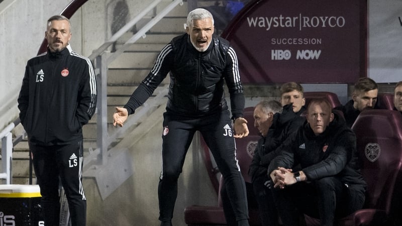 Aberdeen manager Jim Goodwin