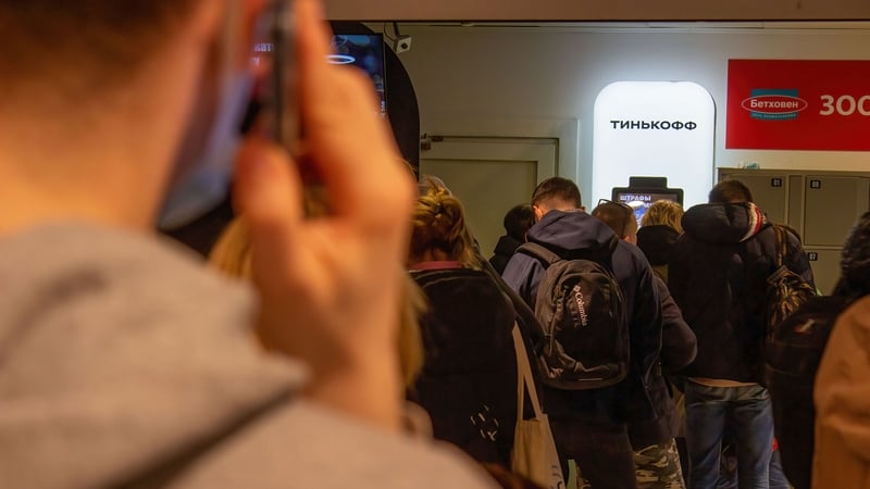 Sanctions have already had a significant impact on Russia's banking system, leading many people there to withdraw their money