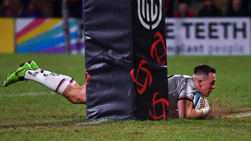 James Hume scored Ulster's second try, an intercept score from inside his own 22