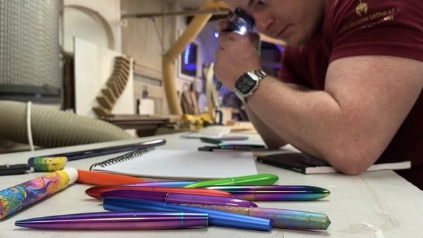 Ben Walsh embraced using colour in designing his pens