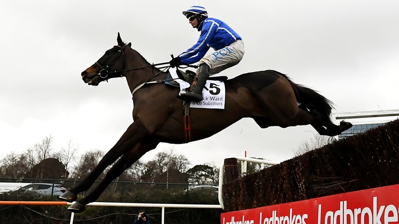 Energumene and Paul Townend on their way to winning the Irish Arkle Novice Chase at Leopardstown.