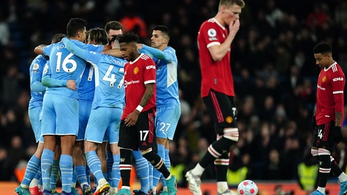 Manchester United were humbled by their bitter rivals