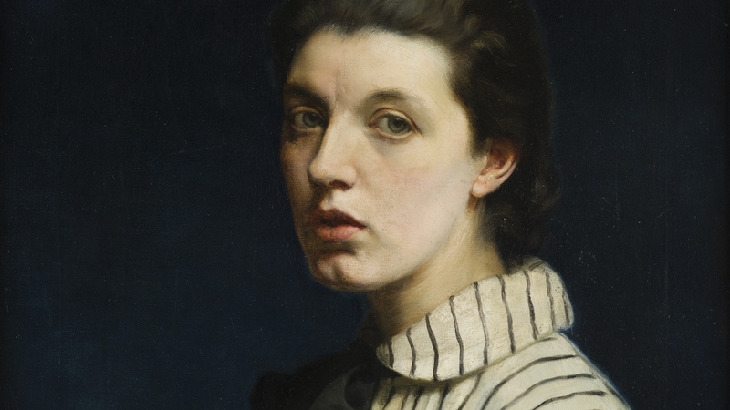 Sarah Cecilia Harrison's self-portrait, circa 1889