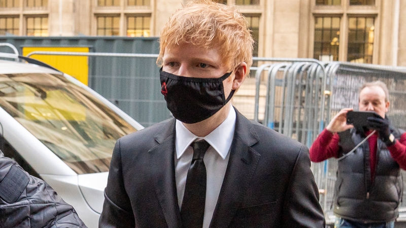 Ed Sheeran arrives at the High Court in London on Monday, March 7
