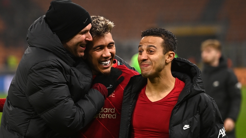 Thiago Alcantara and Roberto Firmino have returned to training.