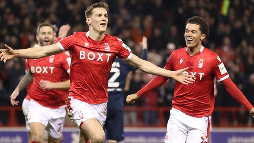Ryan Yates celebrates scoring the winner.