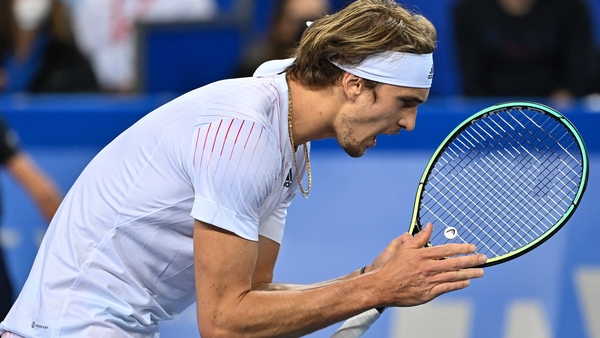 Alexander Zverev in action at the Mexican event