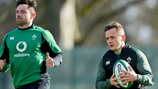 Hugo Keenan (l) and Michael Lowry will hope to be involved at the weekend