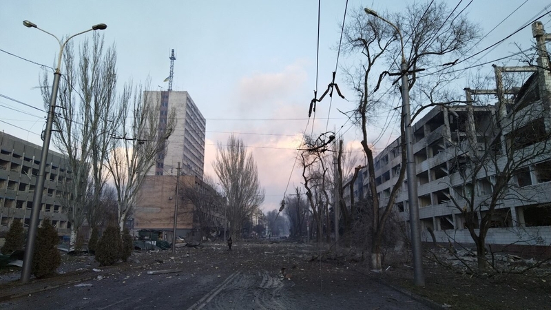 Volodymyr Zelensky said further attempts are being made today to deliver food and medicine to Mariupol (Pic: Deputy Mayor of Mariupol)
