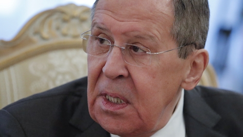 Sergei Lavrov said western media 'misrepresent Russian threats' (file image)