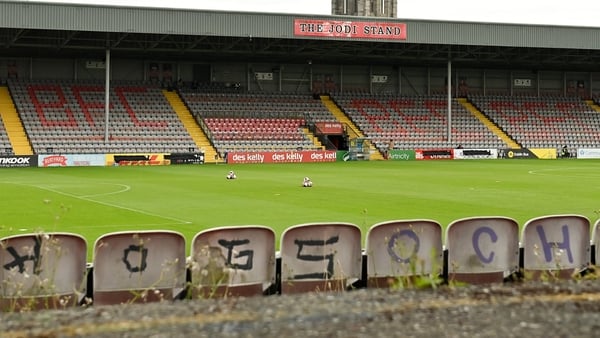 Just two stands are currently in operation in Dalymount Park