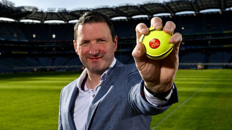 Brendan Cummins with the GAA's new smart sliotar
