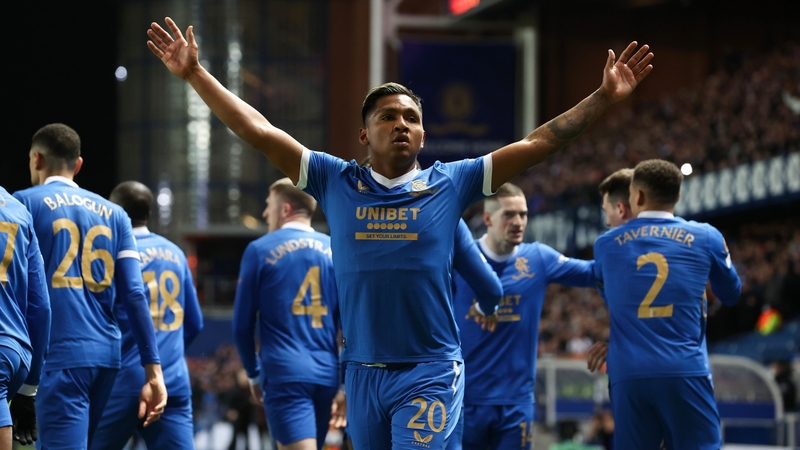 Alfredo Morelos put Rangers into a two goal lead after 15 minutes