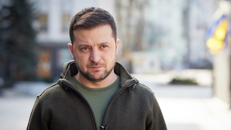 Volodymyr Zelensky thanked Ireland for its continued humanitarian aid, shelter, global support and sanctions against Russia