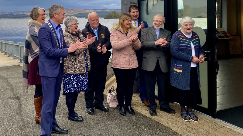 The official opening of a new museum at the Lough Derg visitor centre