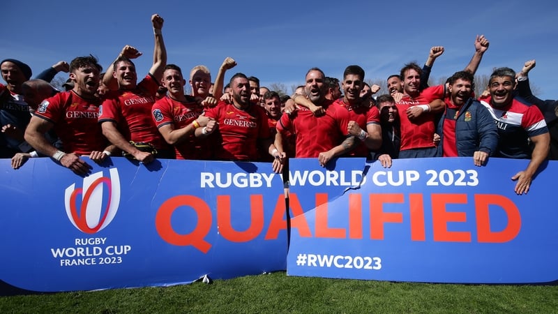 Spain celebrate their victory against Portugal which sealed qualification
