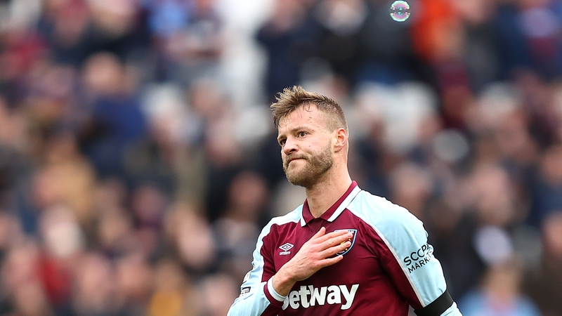 Yarmolenko acknowledges the fans following their side's victory