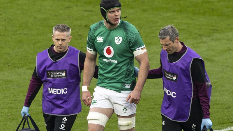 James Ryan left the field after just two minutes