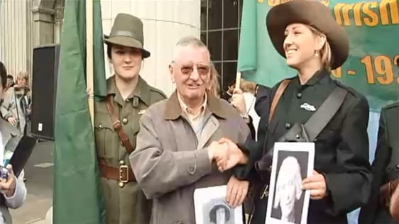 Commemorating the women who fought for Irish freedom outside the GPO in Dublin, 2007.