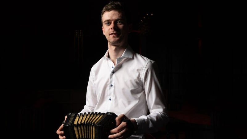 Colm de Brún from Cree, Co. Clare, winner of the prestigious Seán Ó Riada Gold Medal