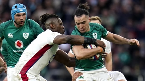 James Lowe broke five tackles in the match against England
