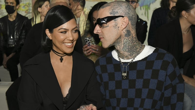Kourtney Kardashian and Travis Barker