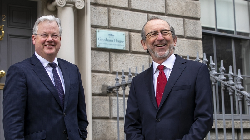 Gresham House Ireland CEO Patrick Lawless with John Bruder, founder and CEO of Burlington Real Estate