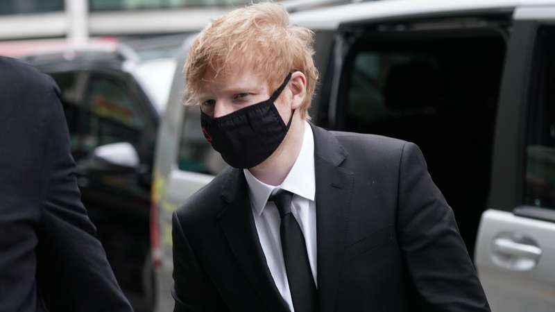 Ed Sheeran, pictured at the High Court in London last week Photo: Press Association
