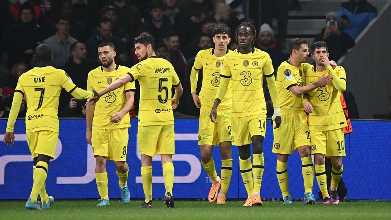 Chelsea celebrate Christian Pulisic's goal