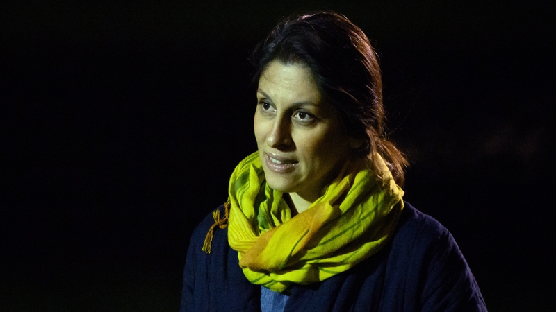 Nazanin Zaghari-Ratcliffe pictured after she arrived at RAF Brize Norton
