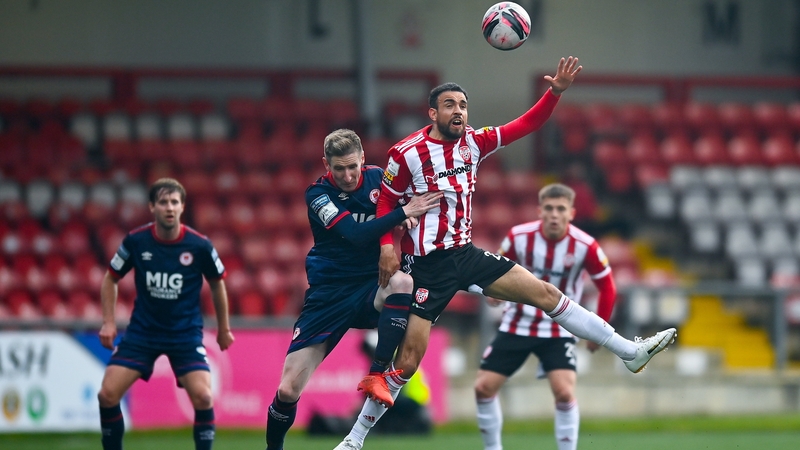A shot of the Derry-Pat's clash from May of last season