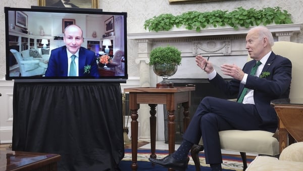 Taoiseach Micheál Martin tested positive for Covid-19 while already in the US