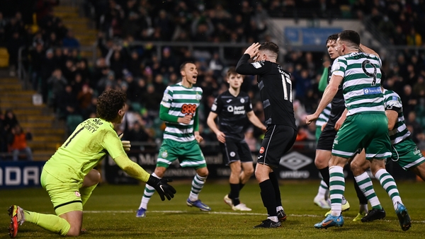 Adam McDonnell of Sligo Rovers, 17, reacts to scoring an own goal that brought the sides level