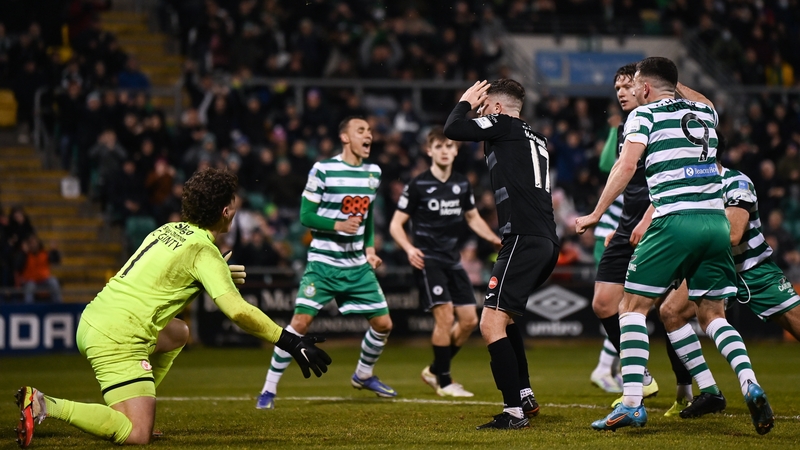 Adam McDonnell of Sligo Rovers, 17, reacts to scoring an own goal that brought the sides level