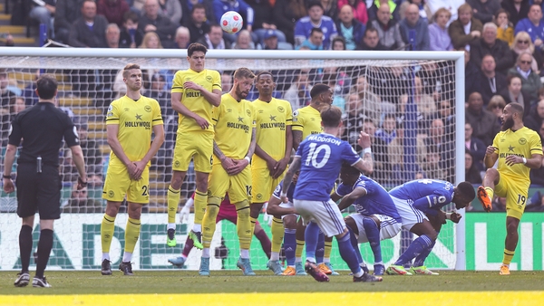 James Maddison scores a superb free-kick