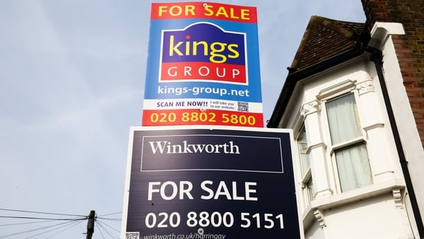 The average property value in the UK is £292,000, the Office for National Statistics (ONS) said today