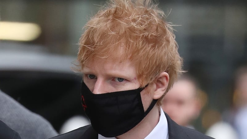 Ed Sheeran at the High Court in London last month