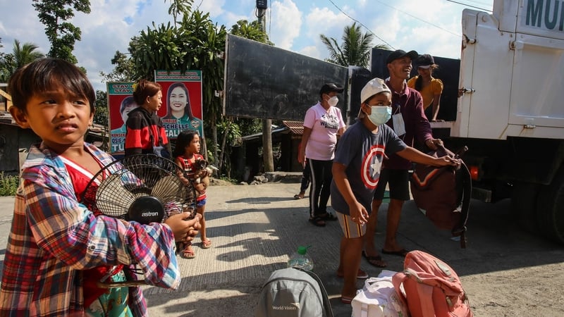 People were ordered to evacuate after the volcano erupted