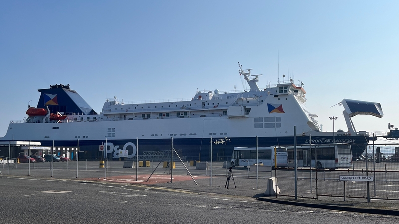 A ship operated by P&O Ferries has been detained in Larne for being 'unfit to sail'
