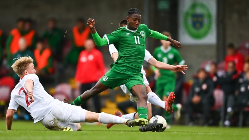 Franco Umeh scored twice for Ireland in defeat (file picture)