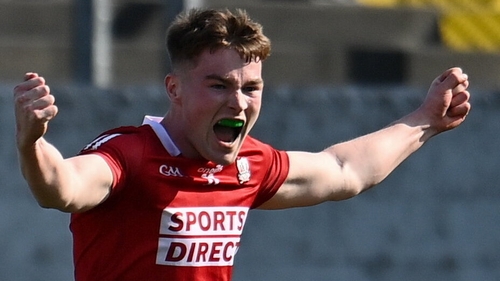 Eoghan McSweeney celebrates after the final whistle
