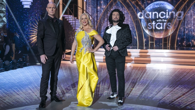 The judging panel, Brian Redmond, Loraine Barry, Arthur Gourounlian