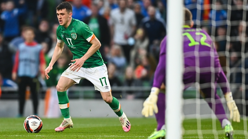 Jason Knight in action against Belgium