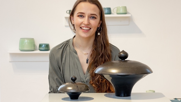 RDS Craft Awards 2022 winner Laura Matikaite with her work